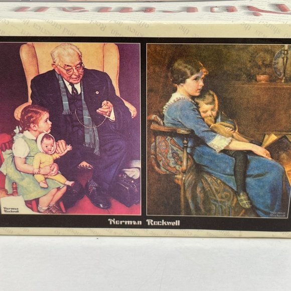 Norman Rockwell Doctor and Doll/Bedtime 1000 Piece Puzzle NIB - Picture 5 of 7